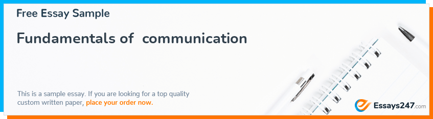 Fundamentals of  communication
