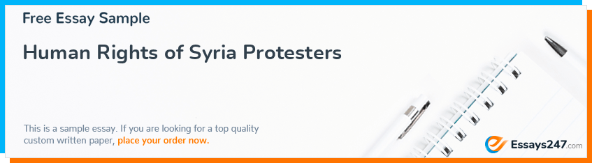 Human Rights of Syria Protesters