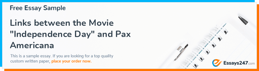 Free «Links between the Movie Independence Day and Pax Americana» Essay Sample